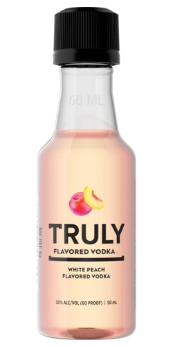 TRULY WHITE PEACH VODKA PL 50ML SLEEVE (10 BOTTLES)