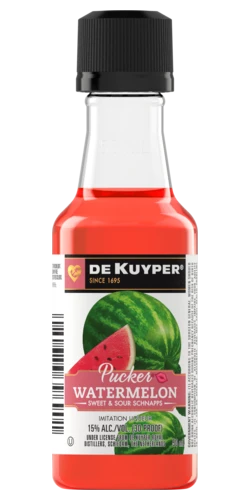 DEKUYPER WATERMELON PUCKER PL 50ML SLEEVE (10 BOTTLES)