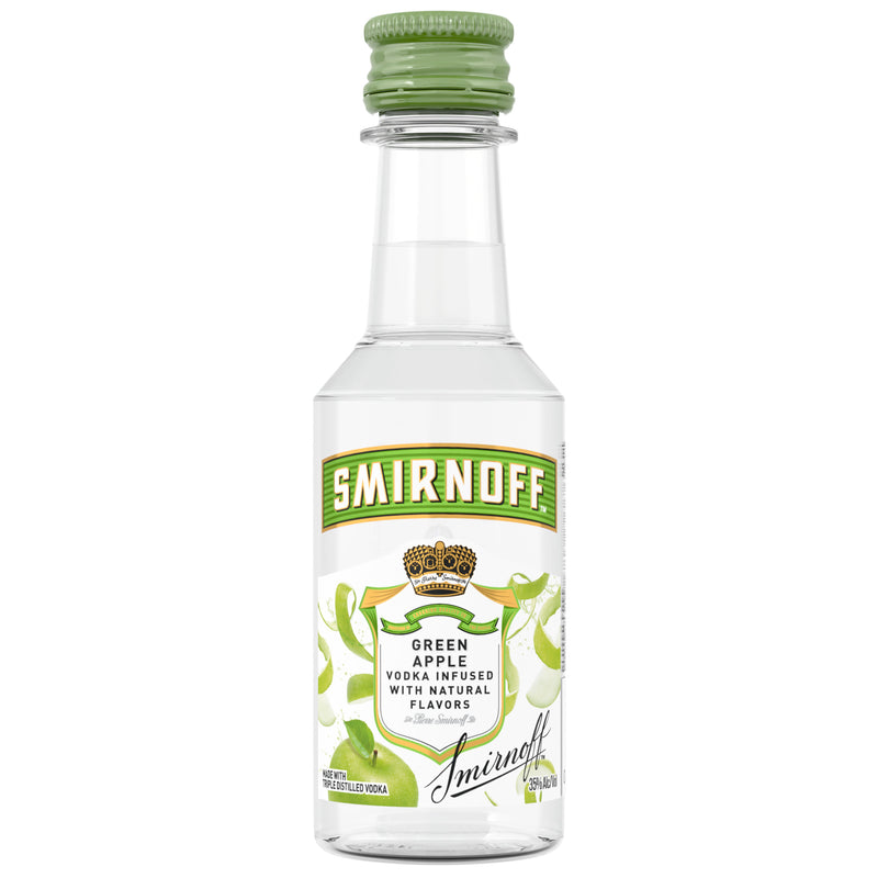 SMIRNOFF GREEN APPLE PL 50ML SLEEVE (10 BOTTLES)