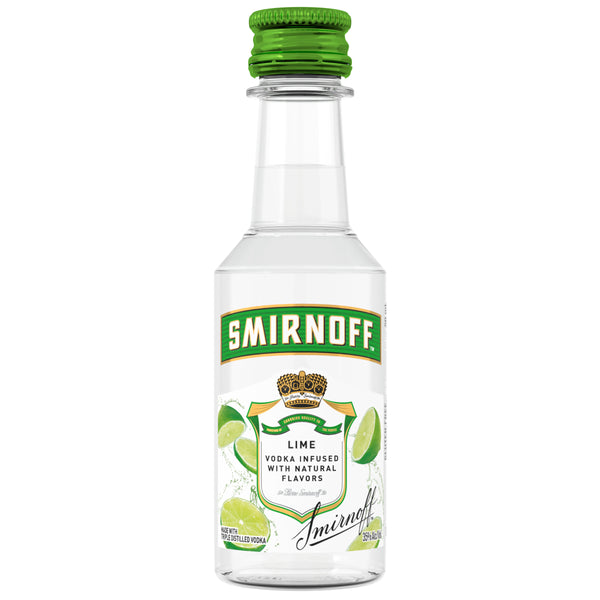 SMIRNOFF LIME 50ML SLEEVE (10 BOTTLES)