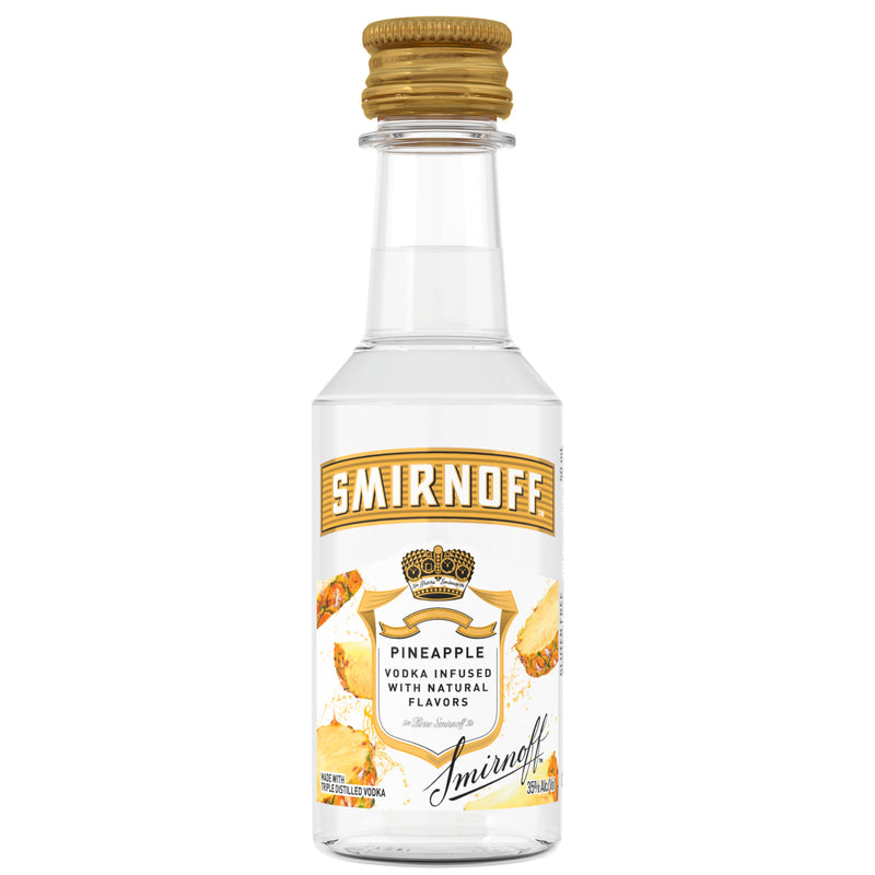 SMIRNOFF PINEAPPLE 50ML SLEEVE (10 BOTTLES)