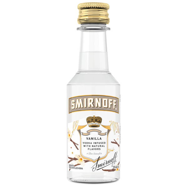 SMIRNOFF VANILLA  PL 50ML SLEEVE (10 BOTTLES)