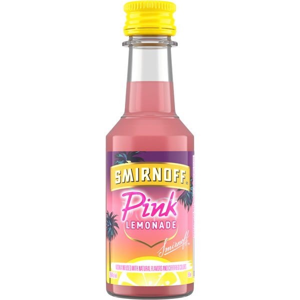 SMIRNOFF PINK LEMONADE PL 50ML SLEEVE (10 BOTTLES)