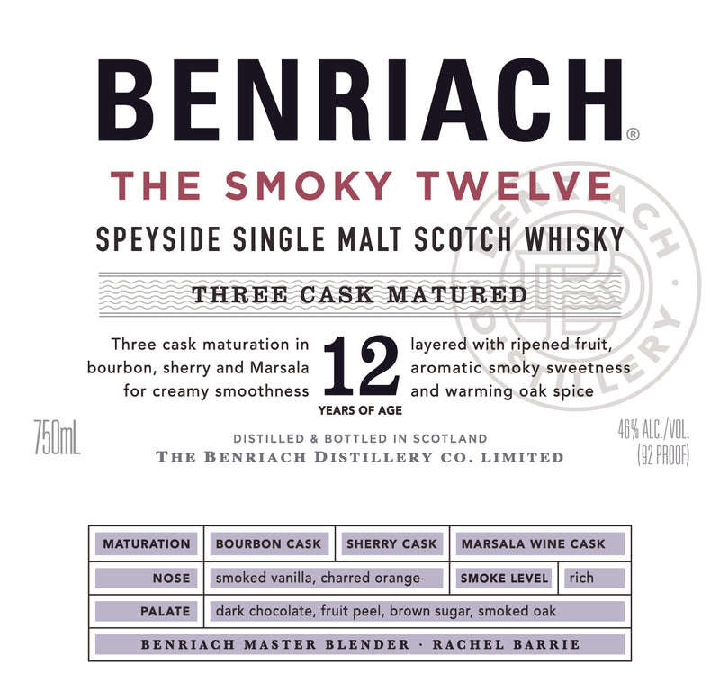 BENRIACH THE TWELVE 50ML SLEEVE (12 BOTTLES)