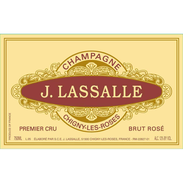 J Lassalle Rose Brut 1er Cru NV 1ERCR