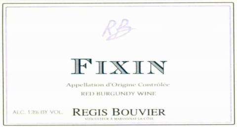 Regis Bouvier Fixin