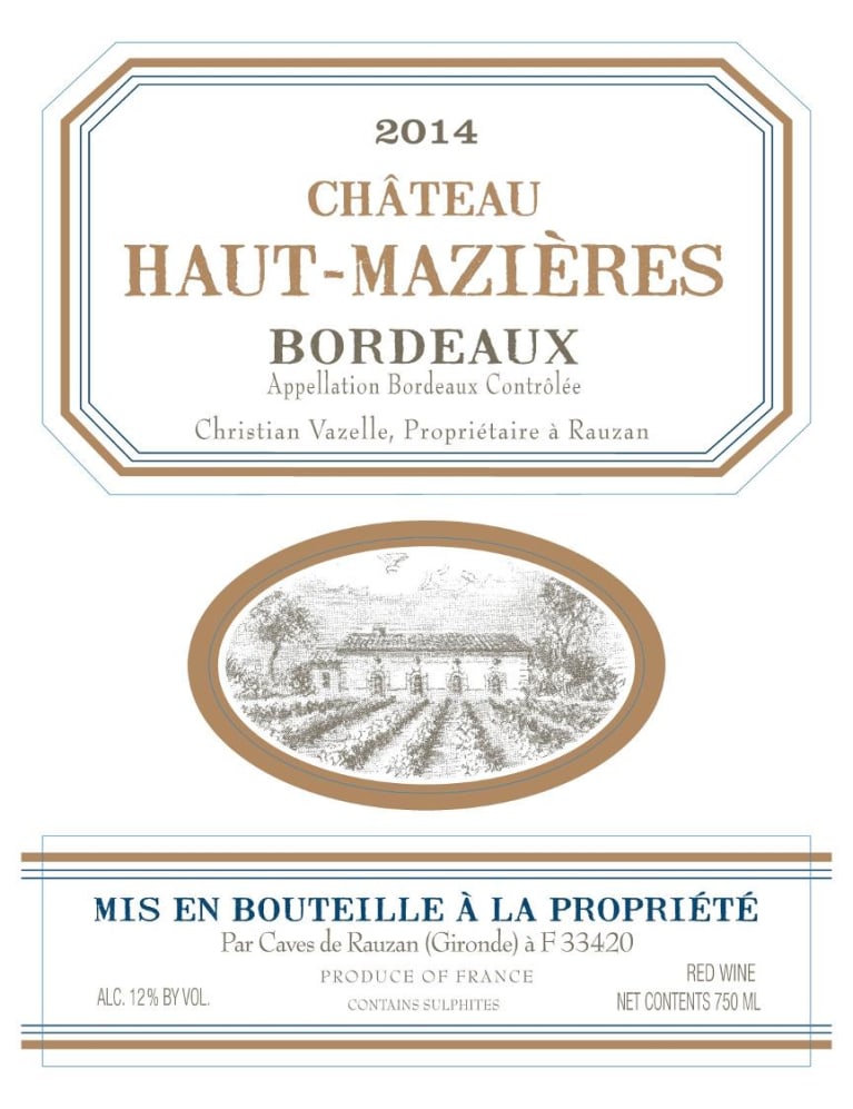 Rauzan Chateau Haut-Mazieres Red Blend