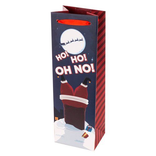 Ho Ho Oh No! Wine Bag by Cakewalk