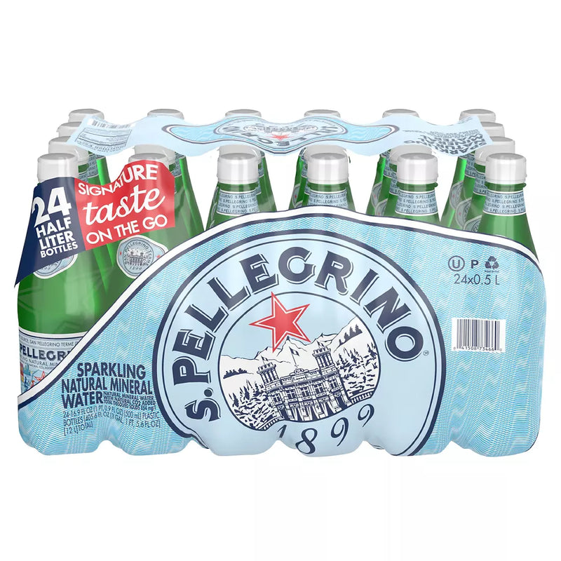 S. Pellegrino Sparkling Water, 16.9 fl oz (Pack of 24)