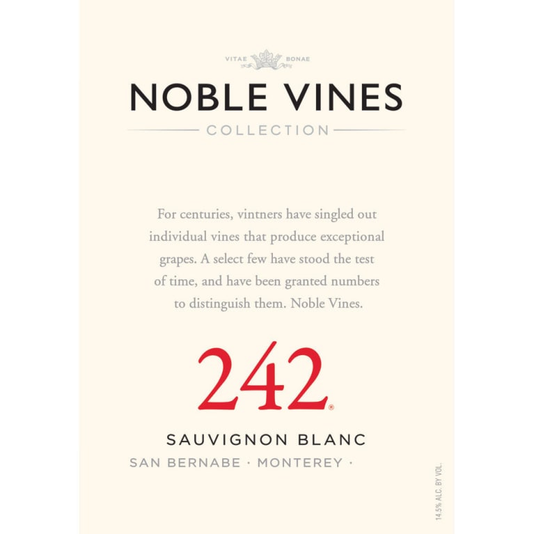 Noble Vines 242 Sauvignon Blanc