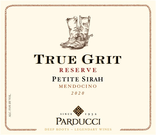 TRUE GRIT RESERVE PETITE SIRAH MENDOCINO