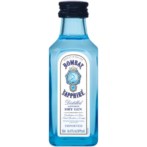 BOMBAY SAPPHIRE (ENG) 50ML SLEEVE (12 BOTTLES)