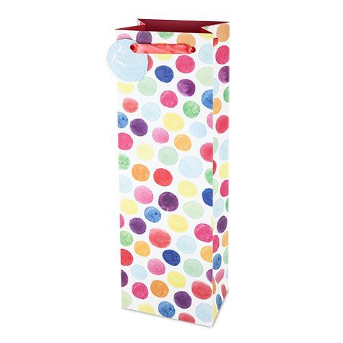 Watercolor Dot Wine bag