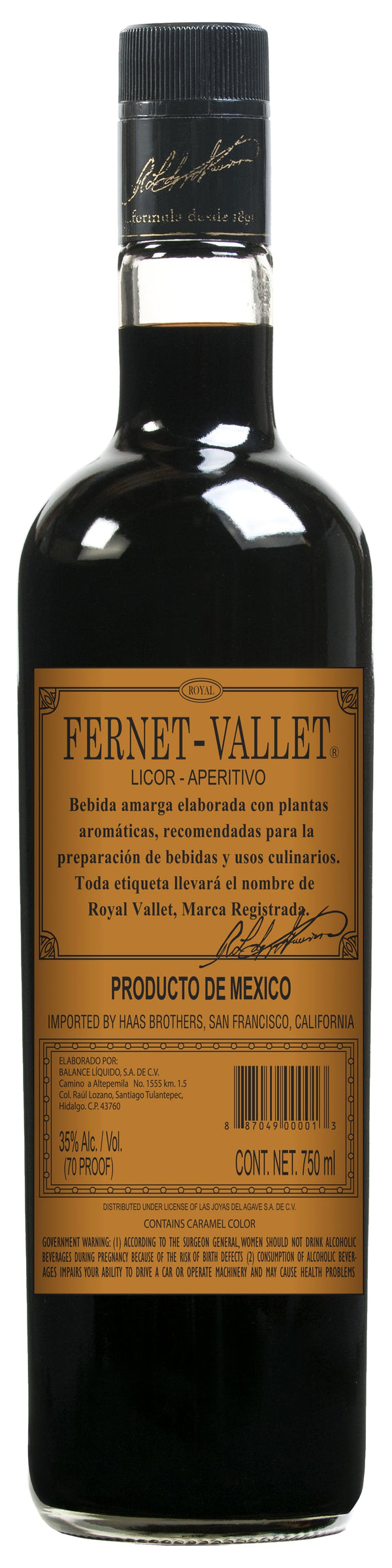 FERNET-VALLET Cordials & Liqueurs – Foreign BeverageWarehouse