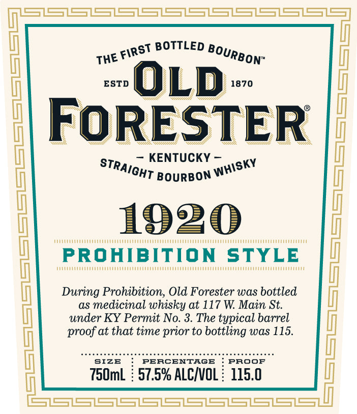 OLD FORESTER 1920