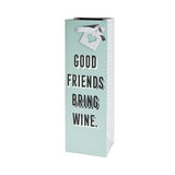 Good Friends Bring Wine Single-Bottle Wine Bag