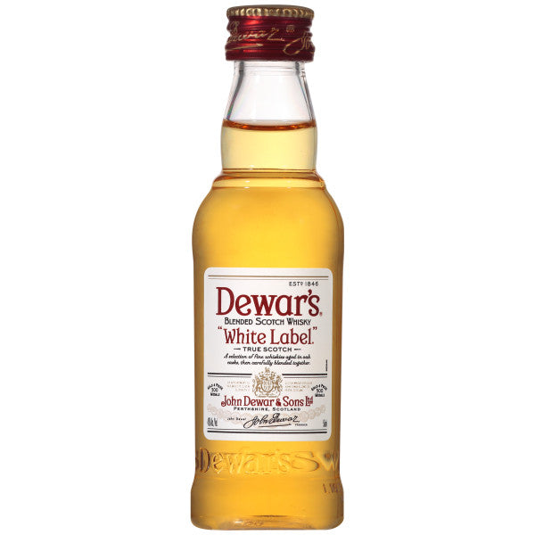 DEWAR'S WHITE LABEL PL 50ML SLEEVE (10 BOTTLES)