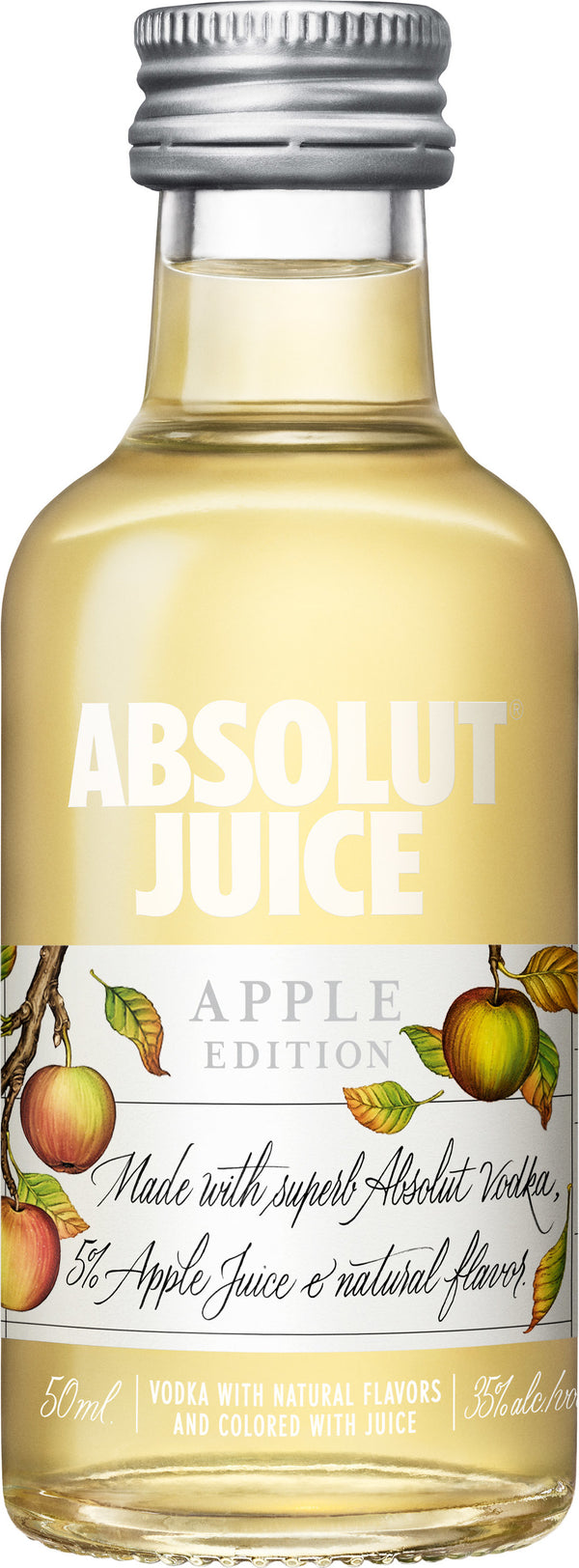 ABSOLUT JUICE APPLE 50ML SLEEVE (12 BOTTLES)