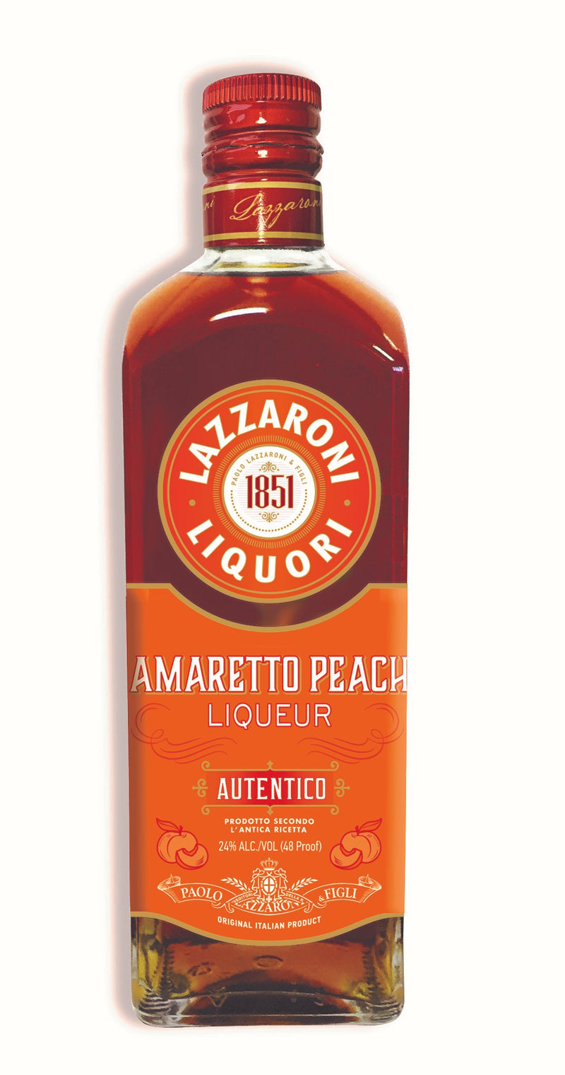 LAZZARONI AMARETTO PEACH Cordials & Liqueurs – Foreign BeverageWarehouse