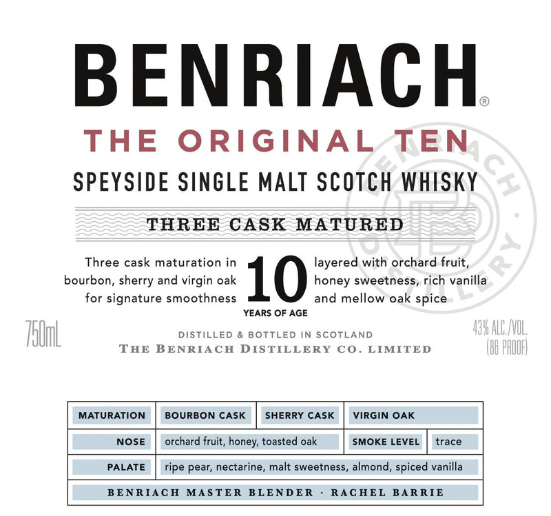 BENRIACH SINGLE MALT-10 YR