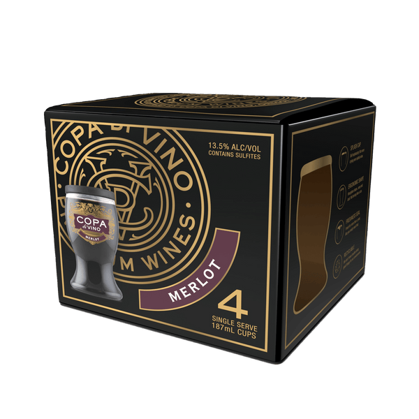 Copa Di Vino Merlot 187ML (Pack of 4)