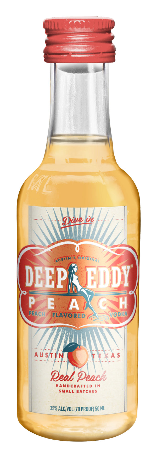 DEEP EDDY PEACH PL 50ML SLEEVE (10 BOTTLES)