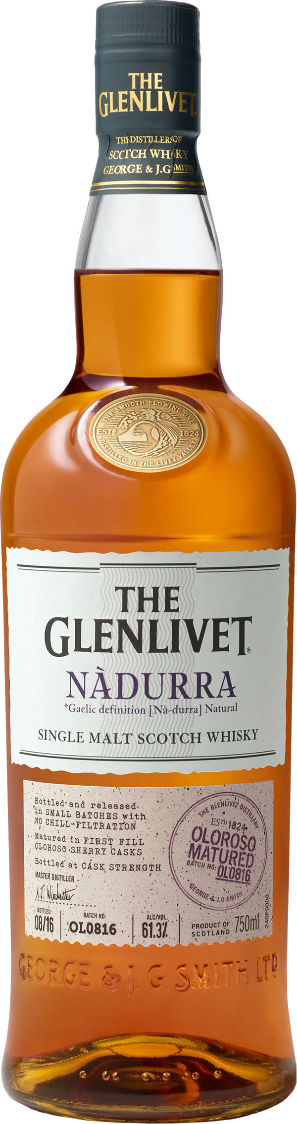 GLENLIVET NADURRA PEATED CASK