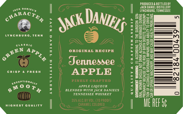 J DANIELS TENNESSEE APPLE 50ML SLEEVE (10 BOTTLES)