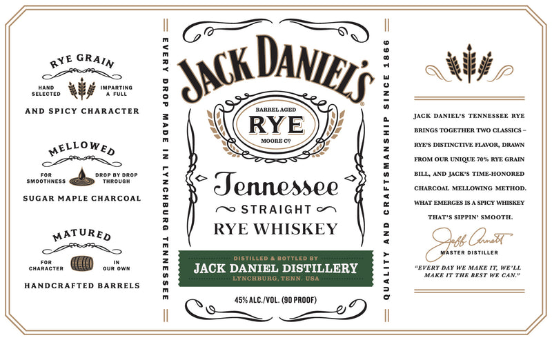 J DANIELS TENNESSEE RYE 375ML