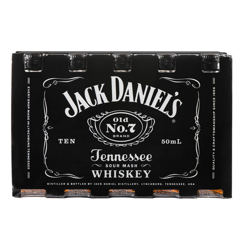 J DANIELS OLD 7 BLACK 50ML SLEEVE (10 BOTTLES)