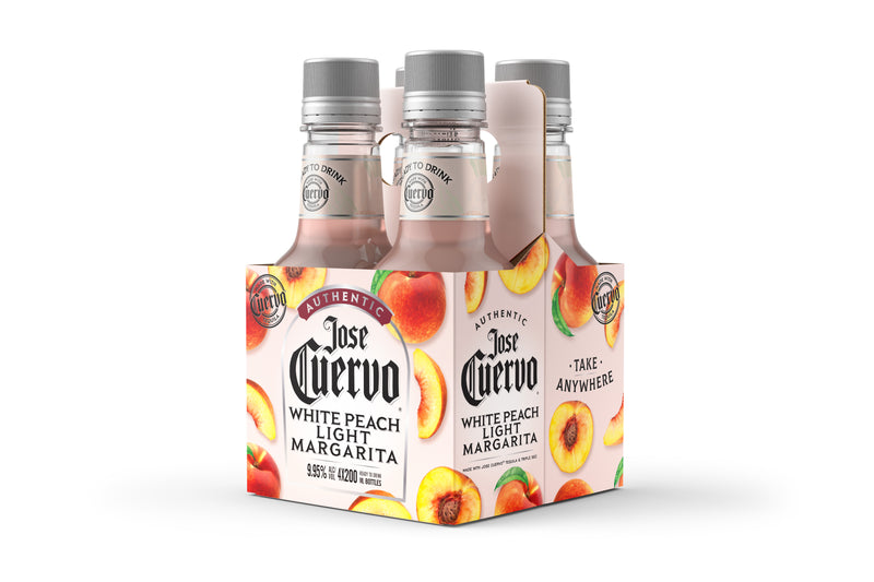 Jose Cuervo White Peach Light Margarita 200ml (4 Pack)