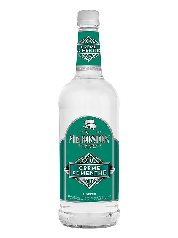 MR BOSTON CR DE MNT WHITE Crème De Menthe BeverageWarehouse