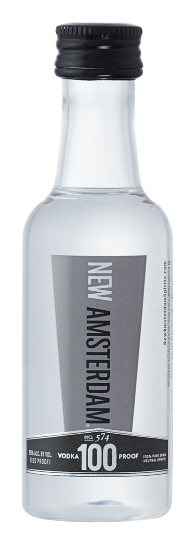 NEW AMSTERDAM VODKA-100 PL 50ML SLEEVE (10 BOTTLES)