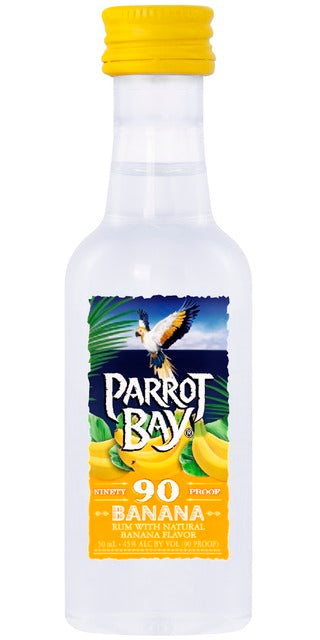 PARROT BAY BANANA RUM PL 50ML SLEEVE (10 BOTTLES)