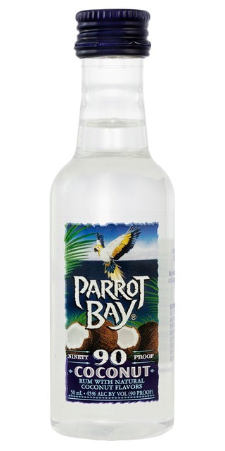 PARROT BAY COCONUT RUM-90 PL 50ML SLEEVE (10 BOTTLES)