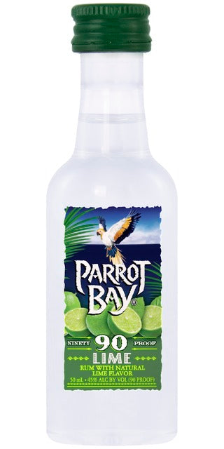 PARROT BAY LIME RUM PL 50ML SLEEVE (10 BOTTLES)