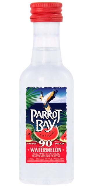 PARROT BAY WATERMELON RUM PL 50ML SLEEVE (10 BOTTLES)