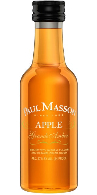 PAUL MASSON APPLE BRANDY 50ML SLEEVE (10 BOTTLES)