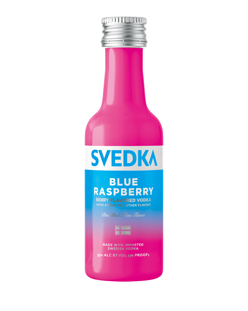 SVEDKA BLUE RASPBERRY PL 50ML SLEEVE (10 BOTTLES)