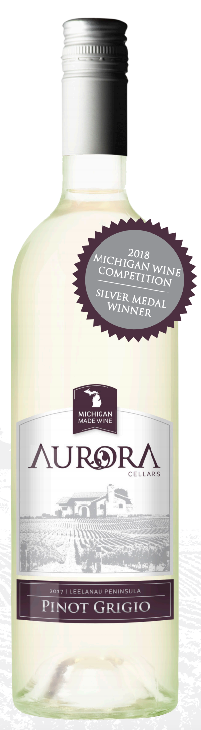 Aurora Cellars Pinot Grigio, Leelanau Peninsula