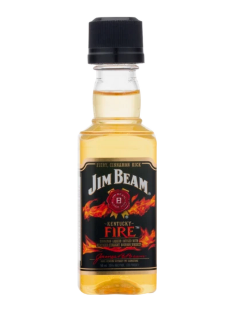 JIM BEAM KENTUCKY FIRE 50ML SLEEVE (10 BOTTLES)