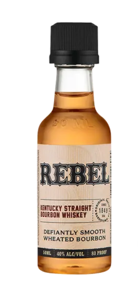 REBEL YELL BBN PL 50ML SLEEVE (10 BOTTLES)