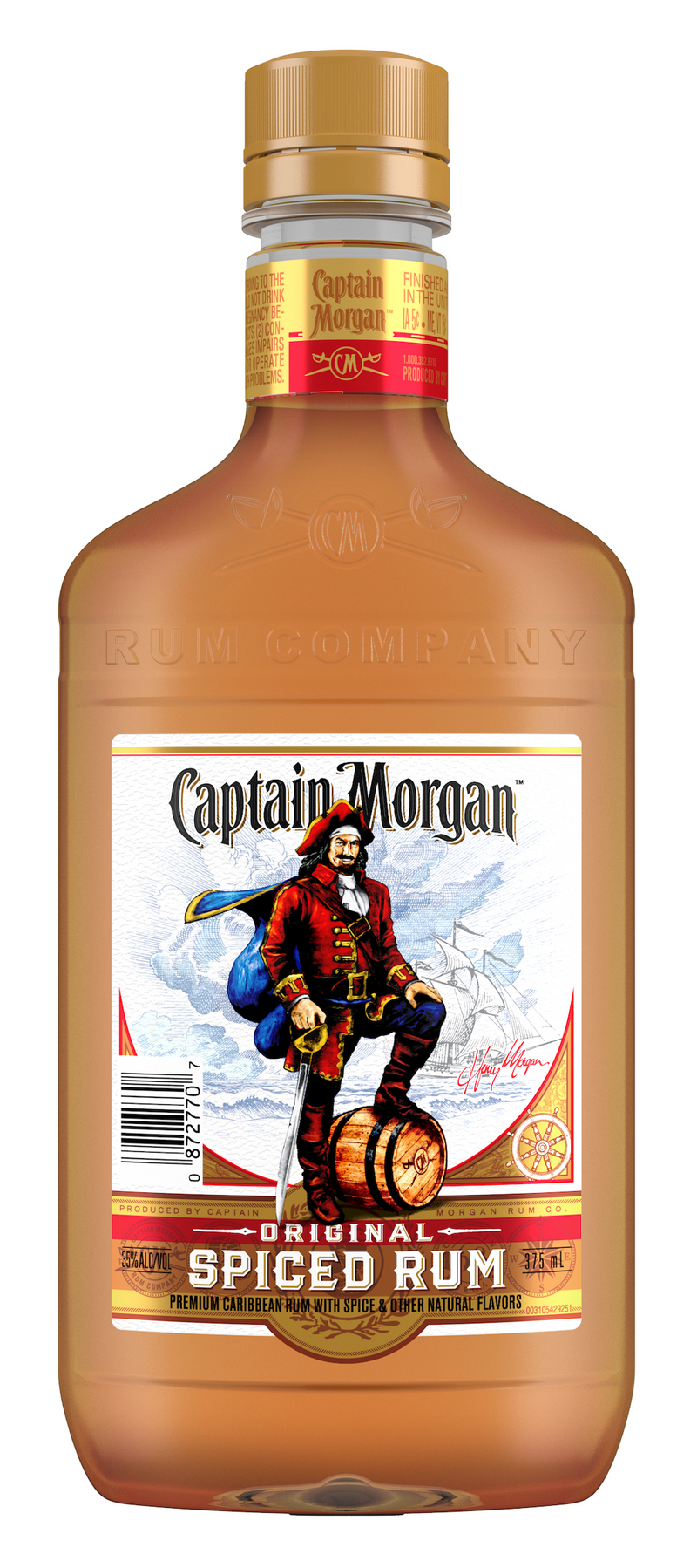 CAPT MORGAN SPICED RUM (P R) 375ML