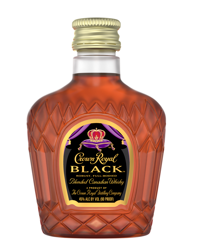 CROWN ROYAL BLACK PL 50ML SLEEVE (6 BOTTLES)