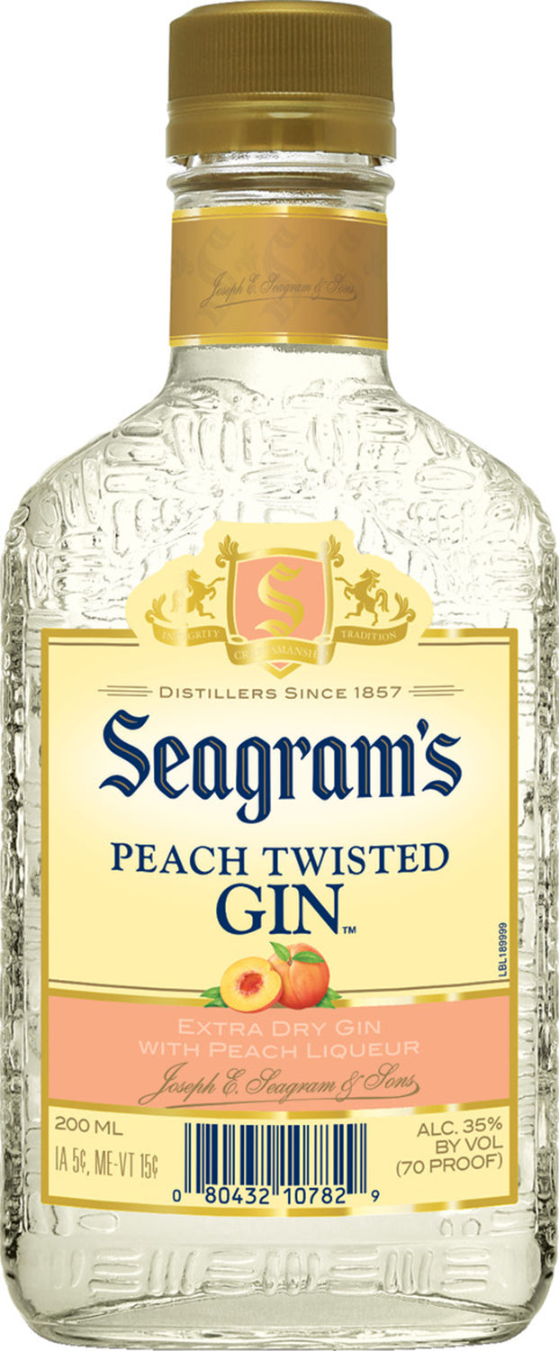 SEAGRAM'S PEACH TWISTED GIN 200ML