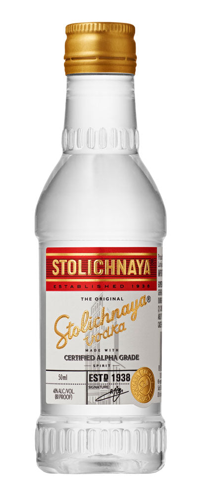 STOLICHNAYA 80 50ML SLEEVE (12 BOTTLES)