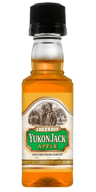 YUKON JACK APPLE PL 50ML SLEEVE (10 BOTTLES)