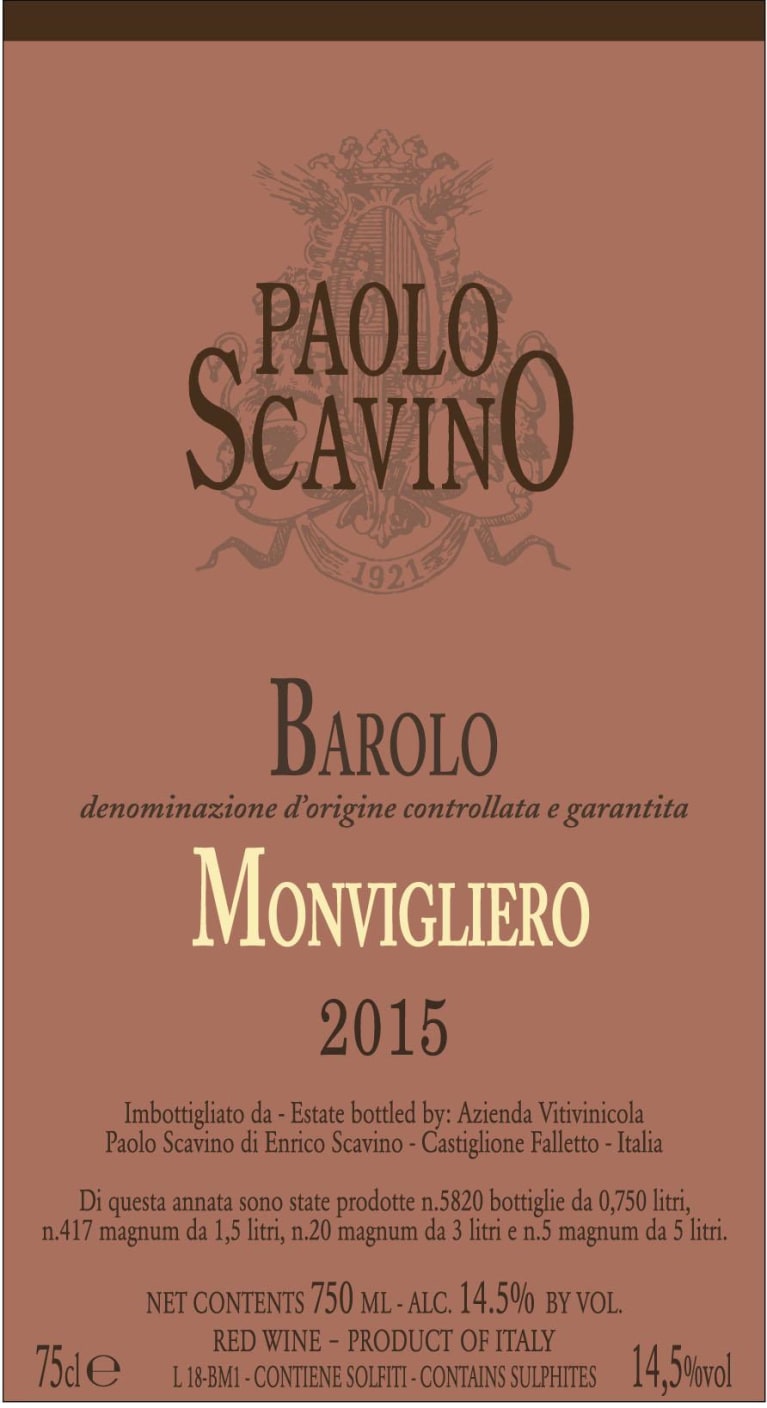 Paolo Scavino Barolo Monvigliero