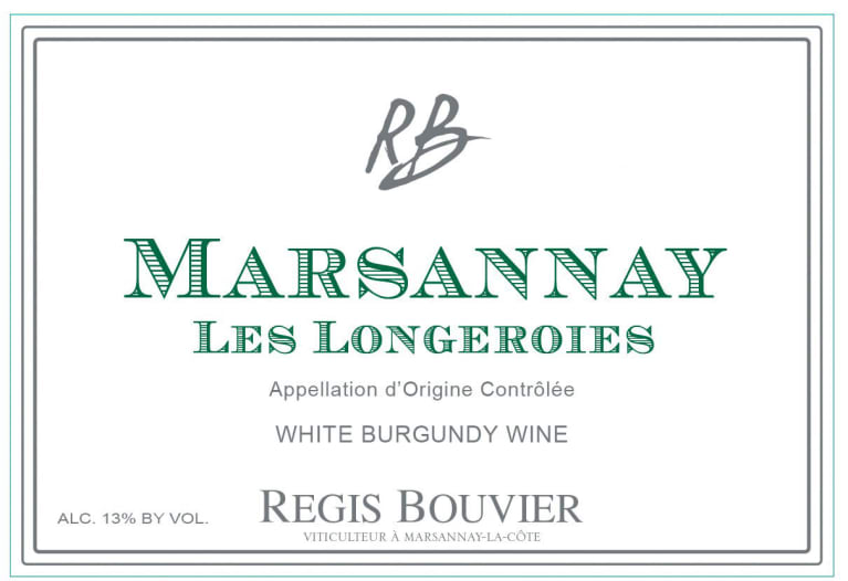 Regis Bouvier Marsannay Blanc Les Longeroies BLANC