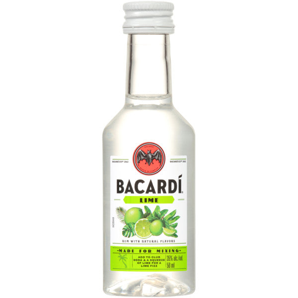 BACARDI LIME PL 50ML SLEEVE (10 BOTTLES)